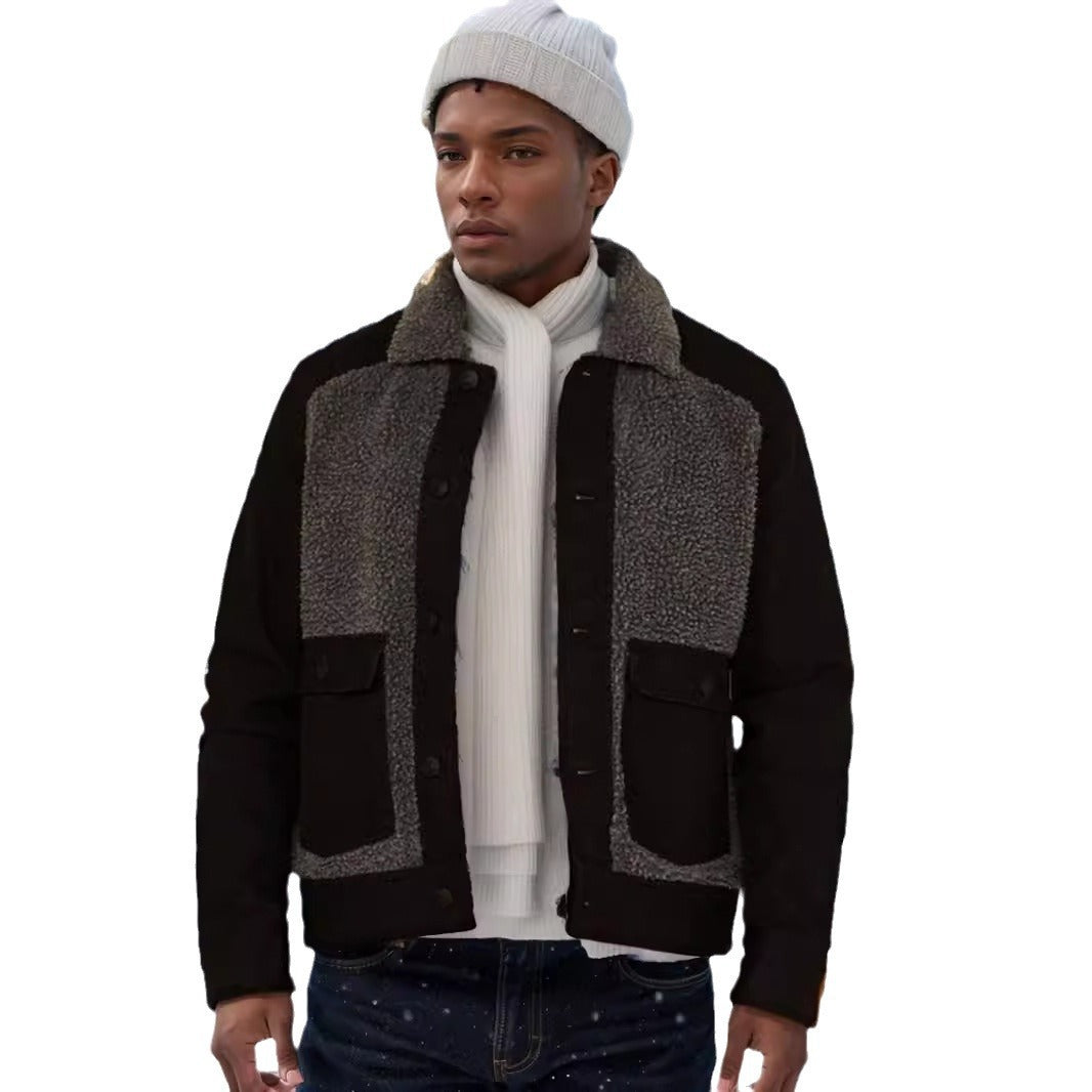 Herren Übergangsjacke mit weich gefütterter Innenseite und praktischen Taschen Aliams
