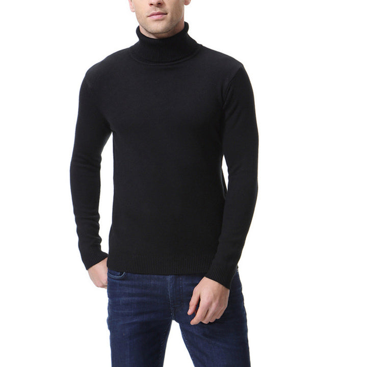 Herren eleganter Rollkragenpullover aus hochwertiger Baumwolle Aliams