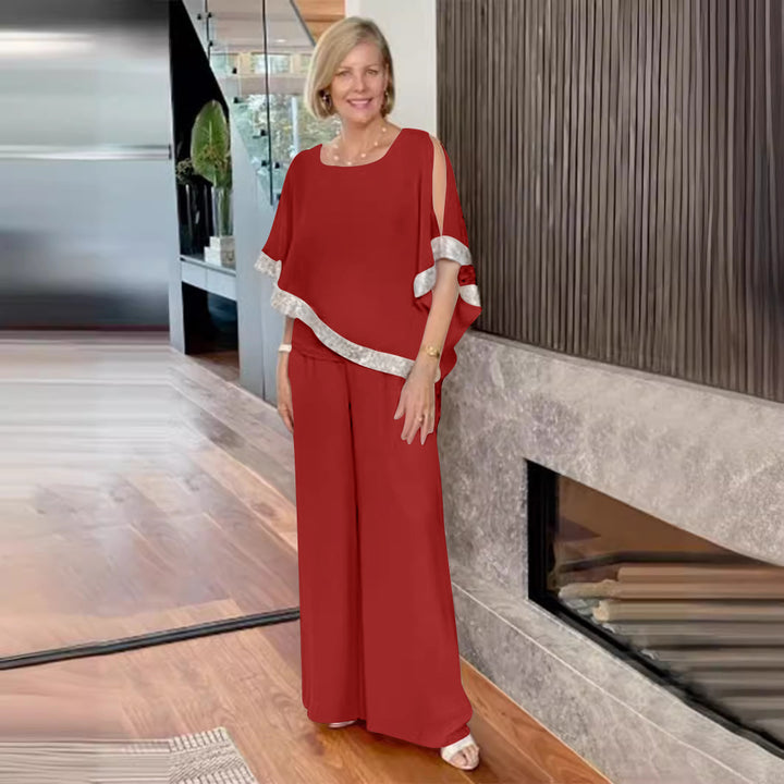 Damen Elegant geschnittenes Zweiteiliges Ensemble Aliams