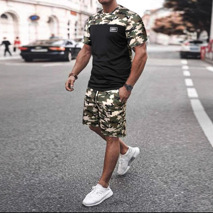 Herren Camouflage Sportanzug mit modernem Design und praktischen Taschen Aliams