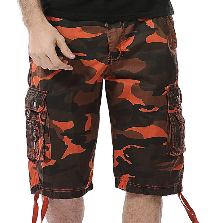 Herren Cargoshorts mit multifunktionalen Taschen und camouflagemuster Aliams