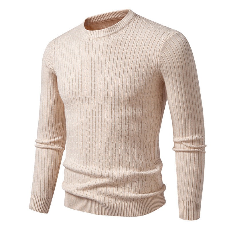 Herren Grobstrickpullover mit elegantem Zopfmuster Aliams