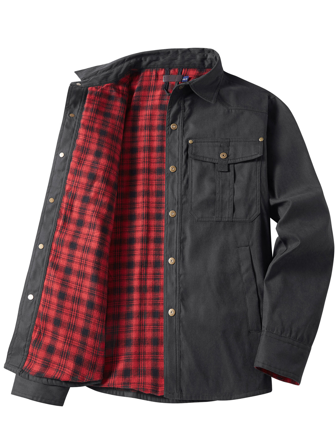 Herren Flanell gefütterte Arbeitsjacke Aliams