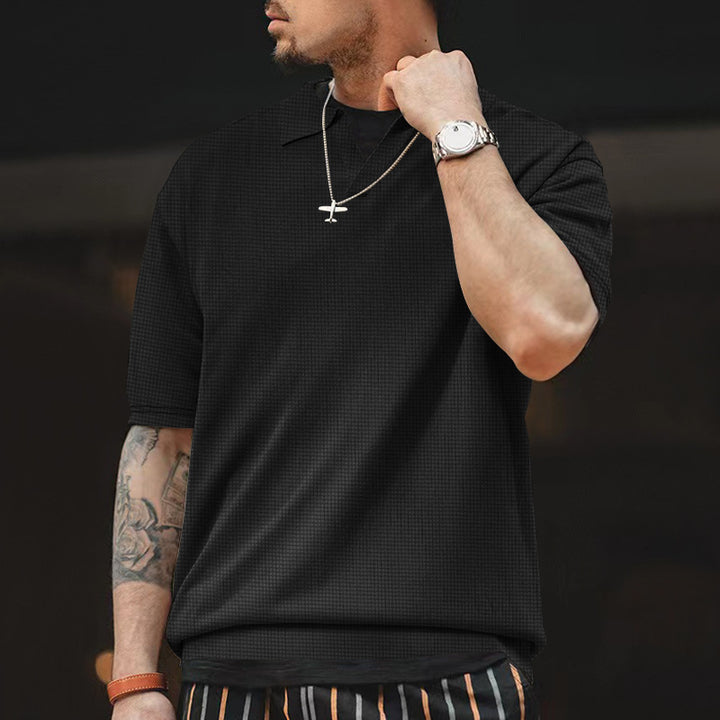 Herren stilvolles Freizeit-Polohemd mit strukturiertem Design Aliams