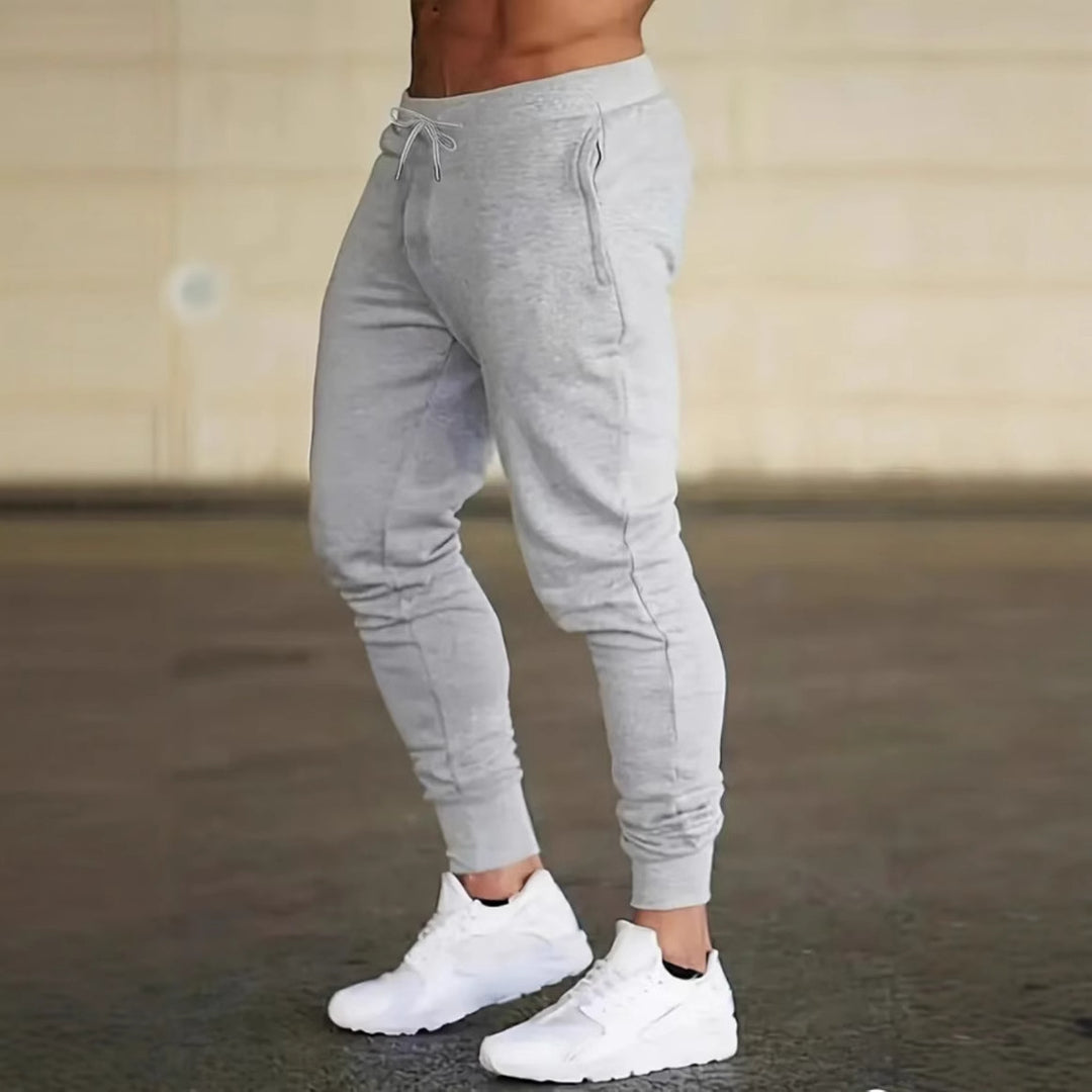 Herren sportliche Slim-Fit Jogginghose Aliams