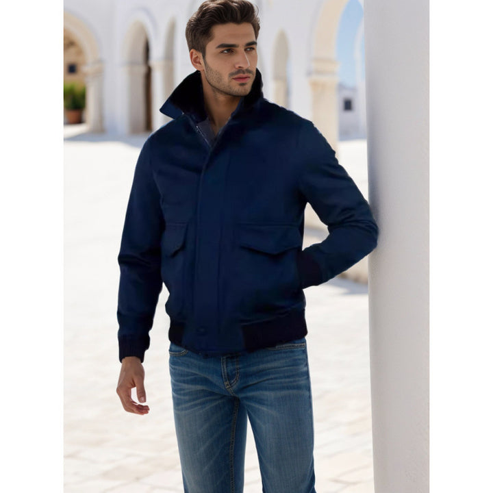 Herren raffinierte Übergangsjacke im modernen Urban-Style Aliams