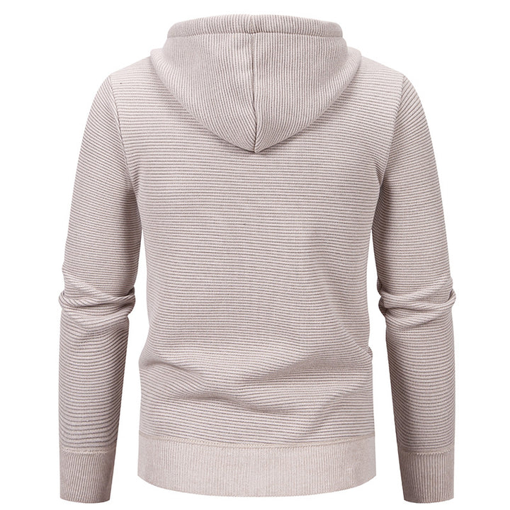 Herren Kapuzenjacke mit modernem Strukturdesign und isolierender Futterlage Aliams