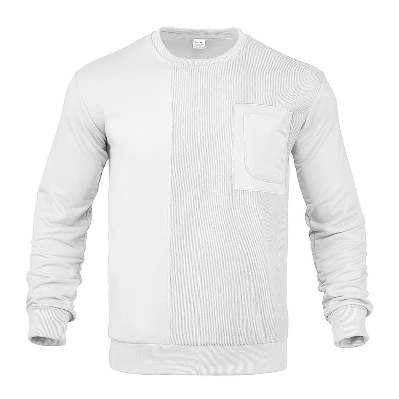 Herren bequemer und stylischer Sweatshirt mit strukturiertem Design und praktischer Tasche Aliams
