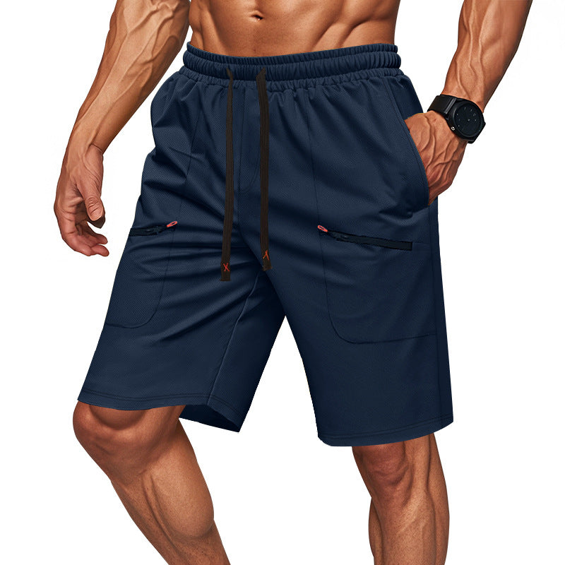 Herren Sportliche Shorts mit vielseitigen Taschen und elastischem Bund Aliams