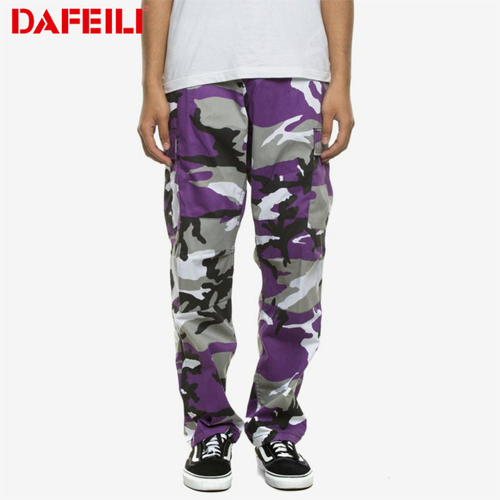 Herren Cargo-Hose im modernen Camouflage-Design mit zahlreichen Taschen Aliams