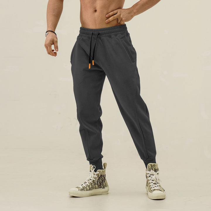 Herren Sportliche Sweatpants mit elastischem Bund und seitlichen Reißverschlusstaschen Aliams