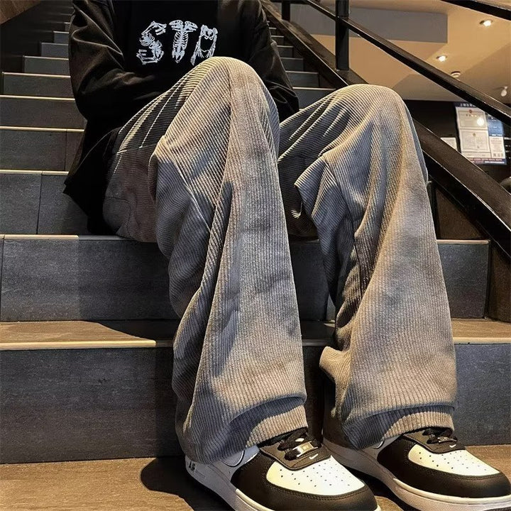 Herren komfortable Freizeithosen mit lässigem Schnitt und elastischem Bund Aliams