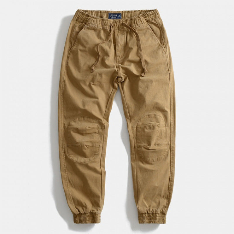 Herren Cargo-Hose mit elastischem Bund, praktischen Taschen und verstärkten Knien Aliams