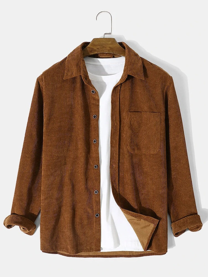 Herren bequeme Cordjacke Aliams