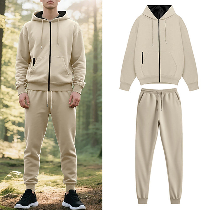 Herren Freizeithoodie mit Jogginghose im lässigen Schnitt Aliams