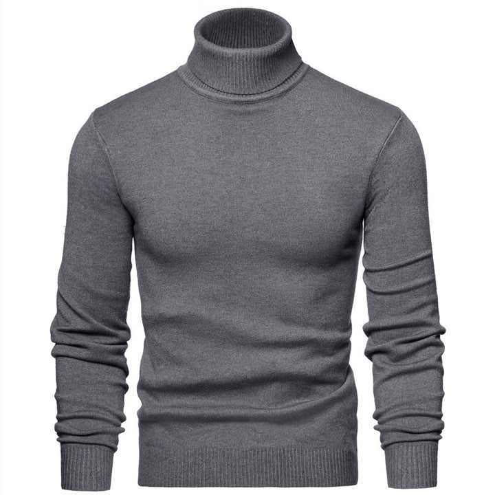 Herren Zeitloser Rollkragenpullover aus weicher Wolle Aliams