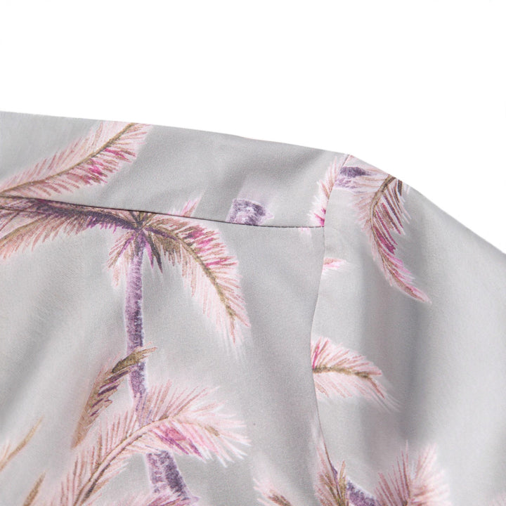 Herren Kurzarmhemd im tropischen Palmen-Design Aliams