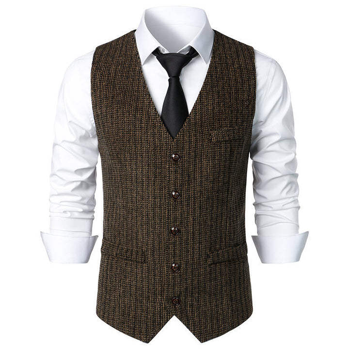 Herren elegante Steppweste mit modernem Schnitt und feinen Details Aliams