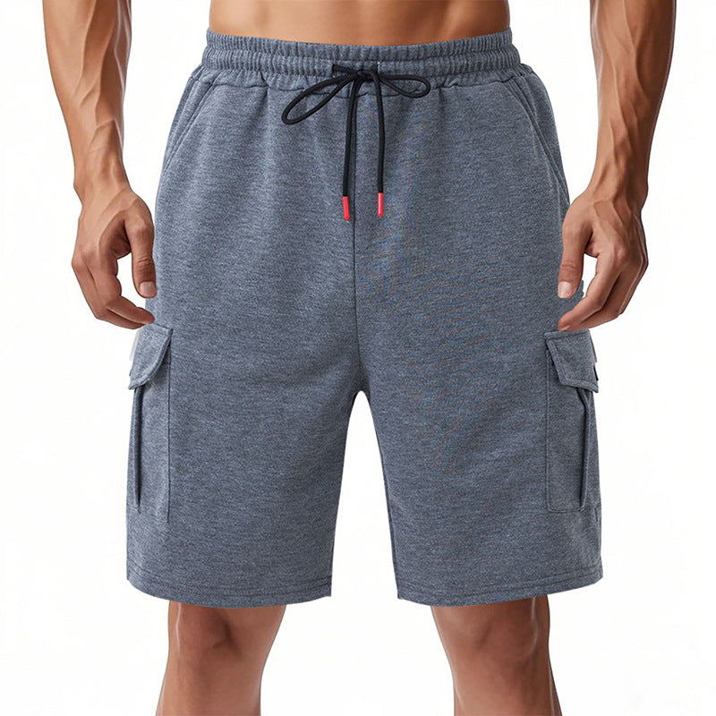 Herren funktionale Sportshorts mit praktischen Seitentaschen und elastischem Bund Aliams