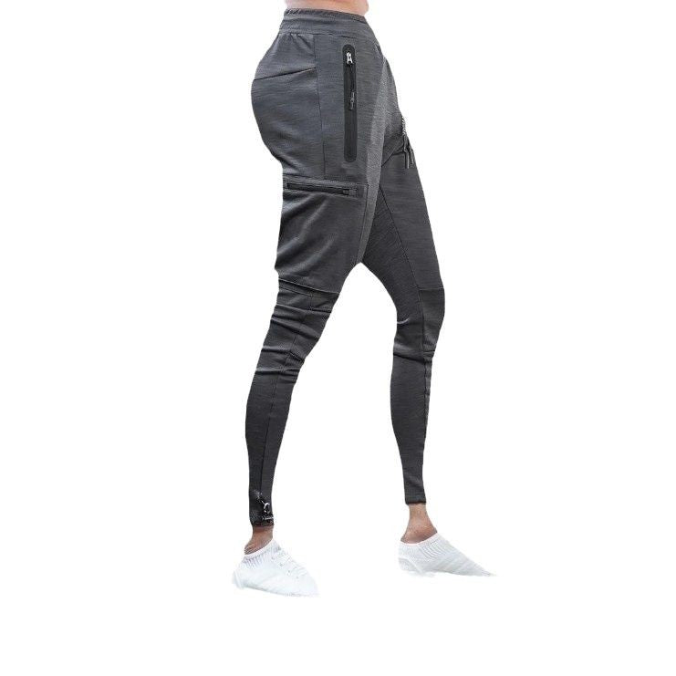 Herren Sportliche Jogginghose mit praktischen Reißverschlusstaschen und schmalem Schnitt Aliams