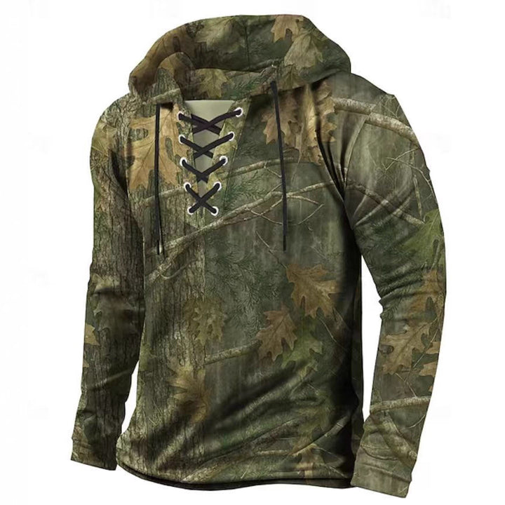 Herren Hooded Sweatshirt mit innovativem Wabenmuster Aliams