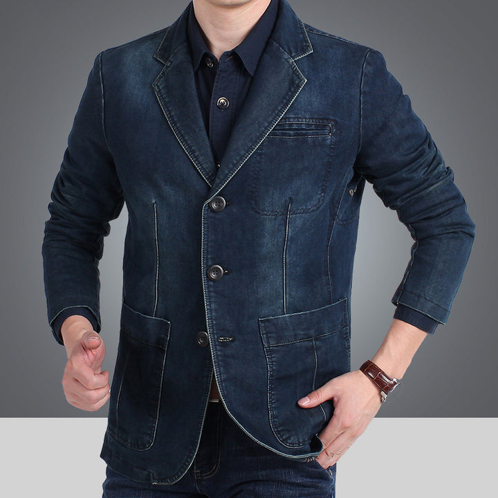 Herren stilvolle Denimjacke Aliams