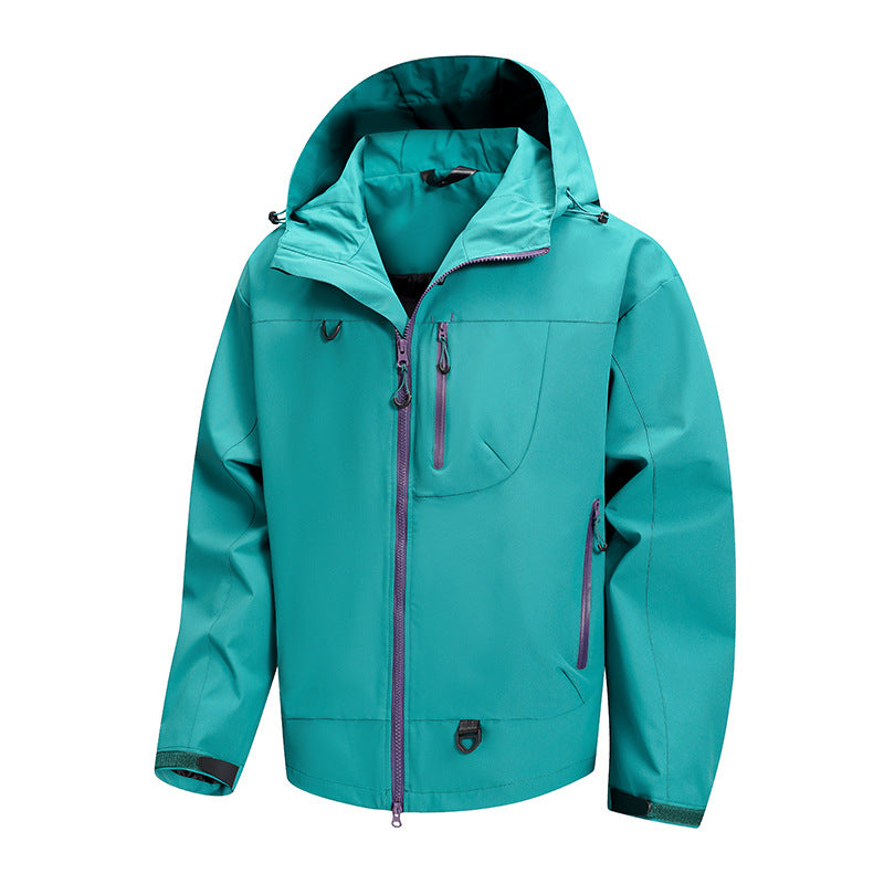 Herren technische Outdoor-Jacke mit wasserdichtem Gewebe und verstellbarem Kapuzensystem Aliams