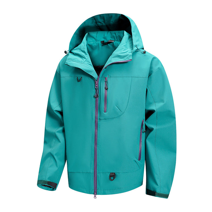 Herren technische Outdoor-Jacke mit wasserdichtem Gewebe und verstellbarem Kapuzensystem Aliams