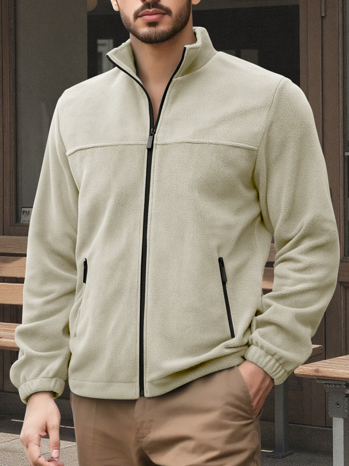 Herren Fleecejacke mit hohem Kragen Aliams