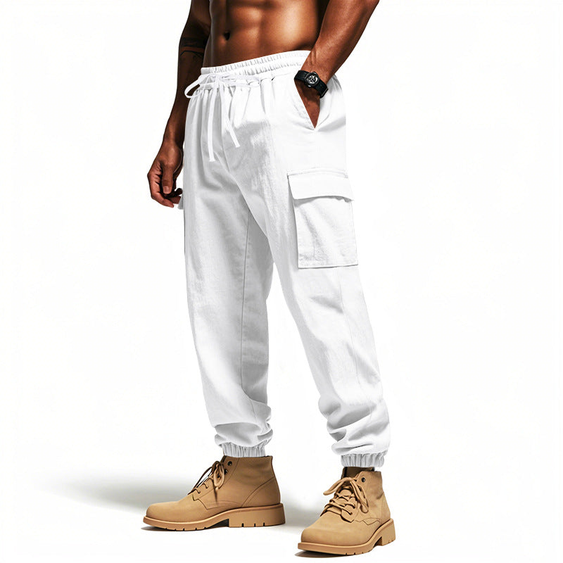 Herren Cargo-Hose mit elastischem Bund und praktischen Taschen Aliams