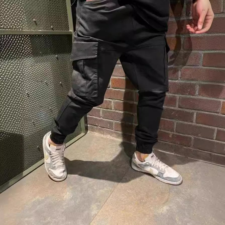 Herren Cargo-Hose mit elastischen Bündchen und praktischen Taschen Aliams