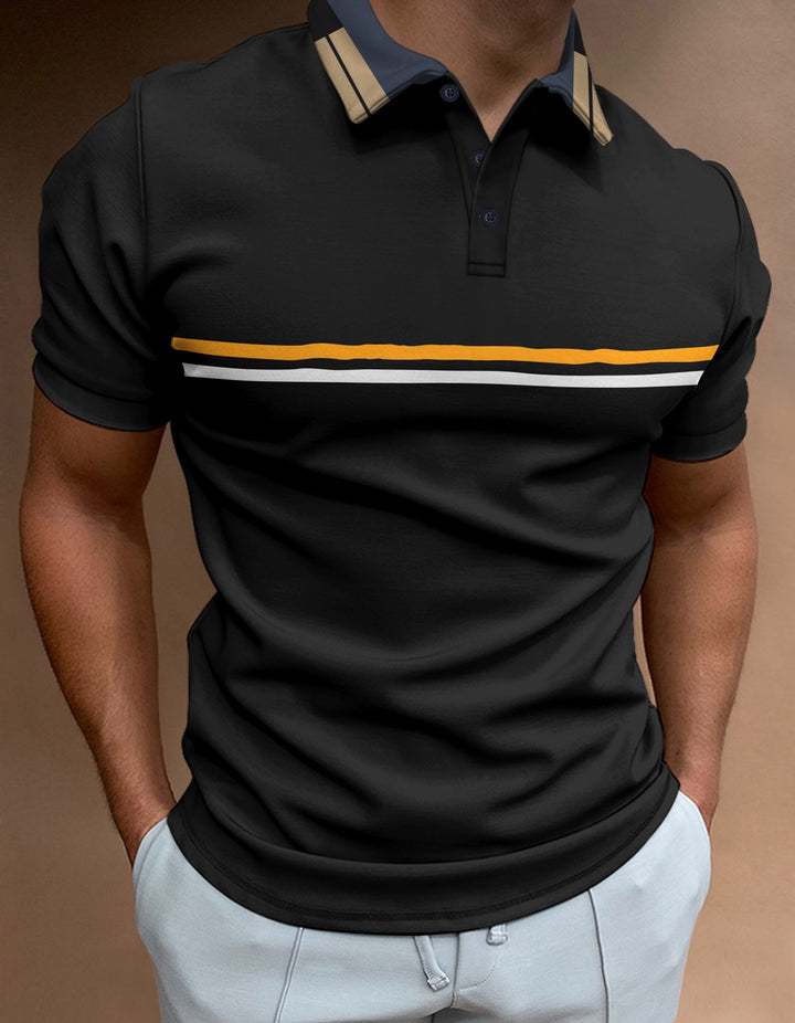 Herren Freizeit Stylisches Sport Polo Aliams