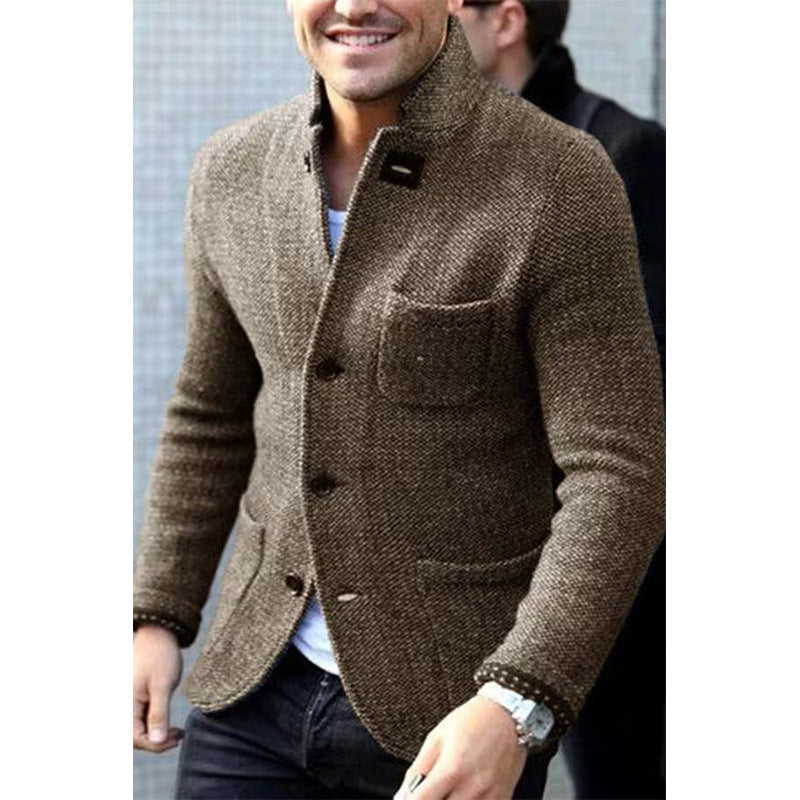 Herren elegante Strickjacke mit modernem Design Aliams