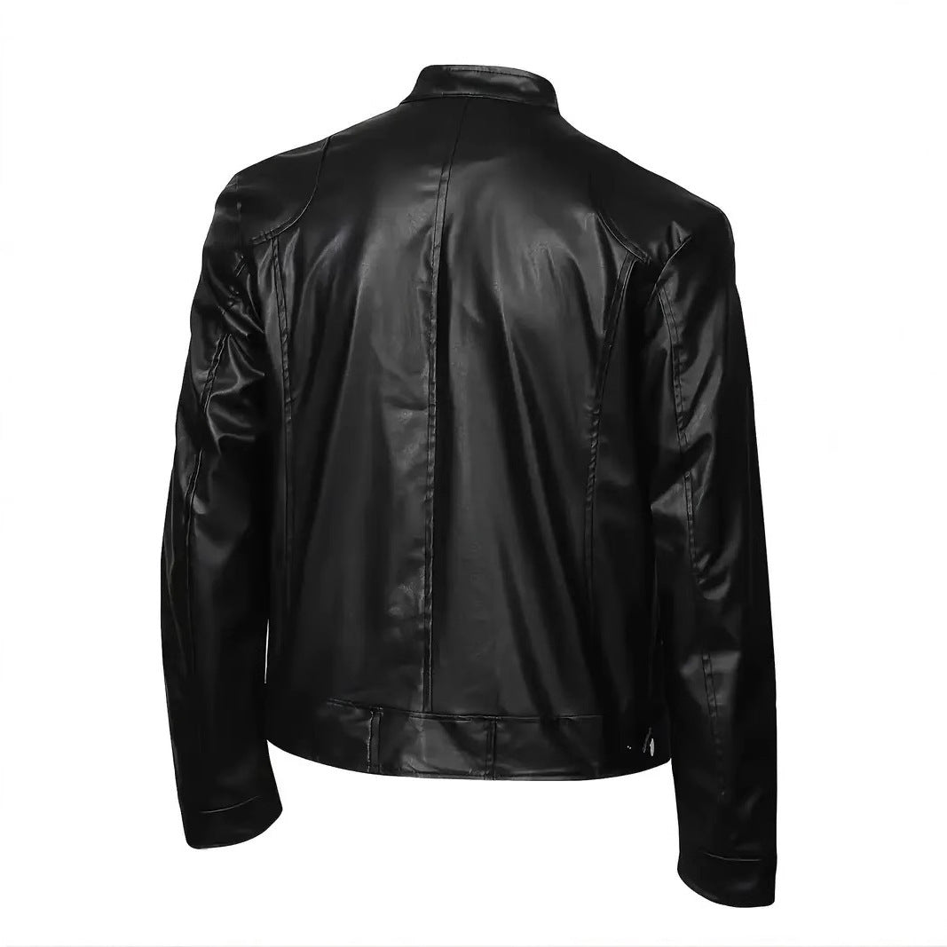 Herren elegante Kunstlederjacke mit modernem Design Aliams