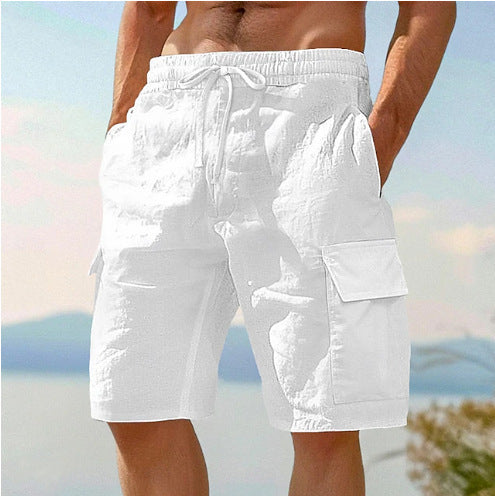 Herren Cargo-Shorts mit elastischem Bund und praktischen Seitentaschen Aliams