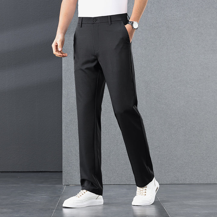 Herren elegante Business-Hose mit perfektem Sitz und komfortablem Gummizug Aliams