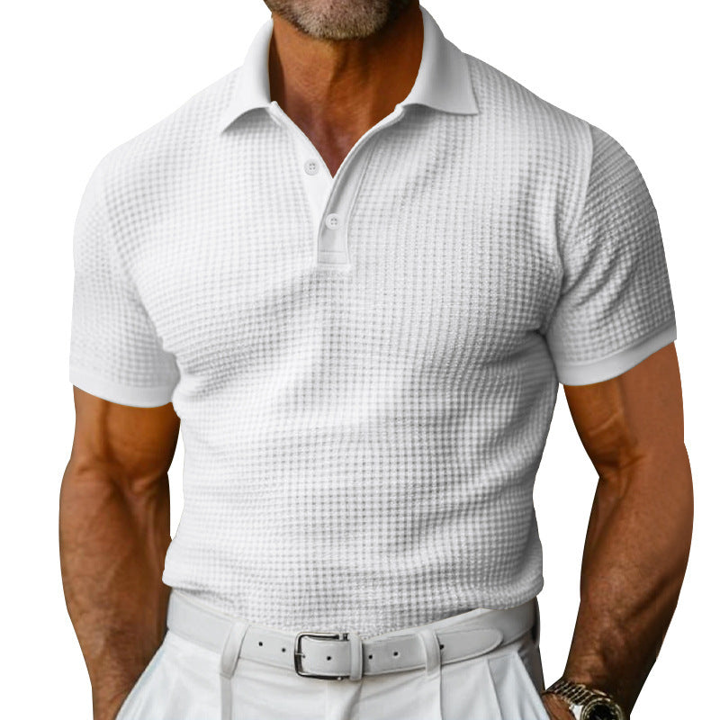 Herren Poloshirt mit strukturierter Oberfläche und atmungsaktiven Eigenschaften Aliams