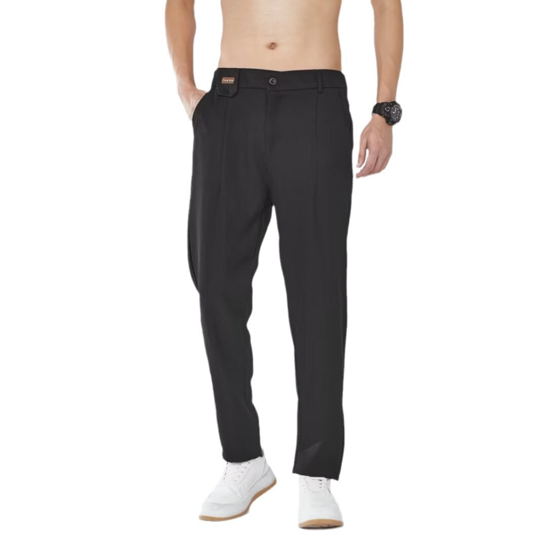 Herren schlanke Chino-Hose mit elegantem Schnitt und atmungsaktivem Material Aliams