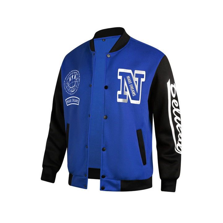 Herren Sportliche Collegejacke Aliams