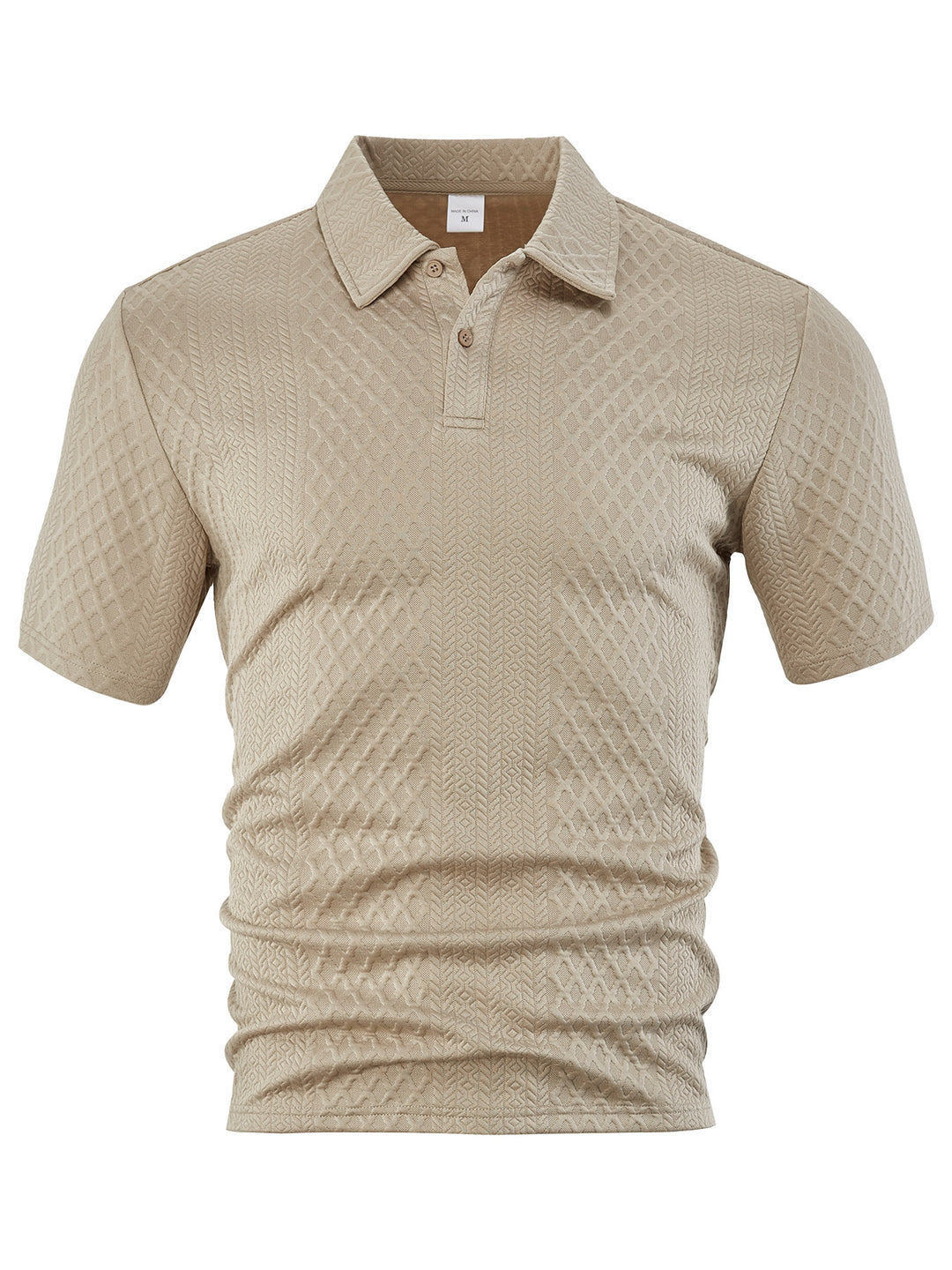 Herren kurzärmeliges Polohemd mit strukturiertem Design Aliams