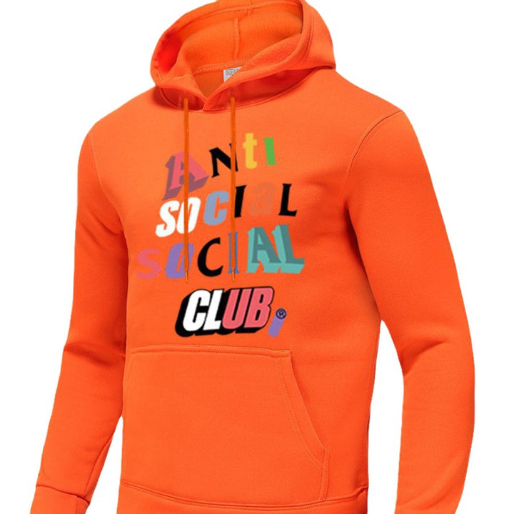 Herren Kapuzenpullover mit modernem Aufdruck und bequemer Passform Aliams