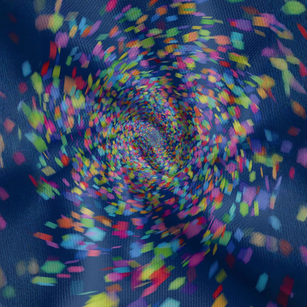 Herren Poloshirt mit spiralartigem Grafikdesign Aliams