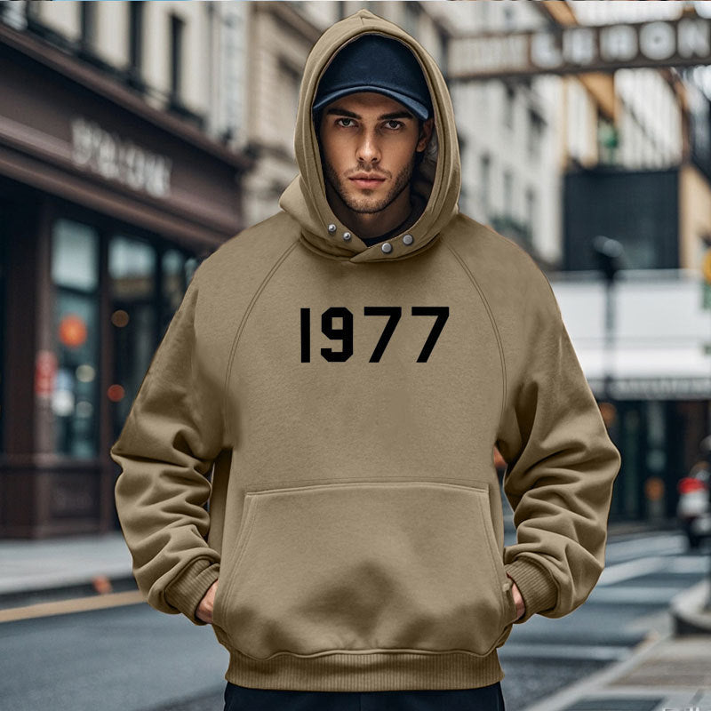 Herren Gemütlicher Kapuzenpullover mit ausgefallenem Design und praktischen Taschen Aliams
