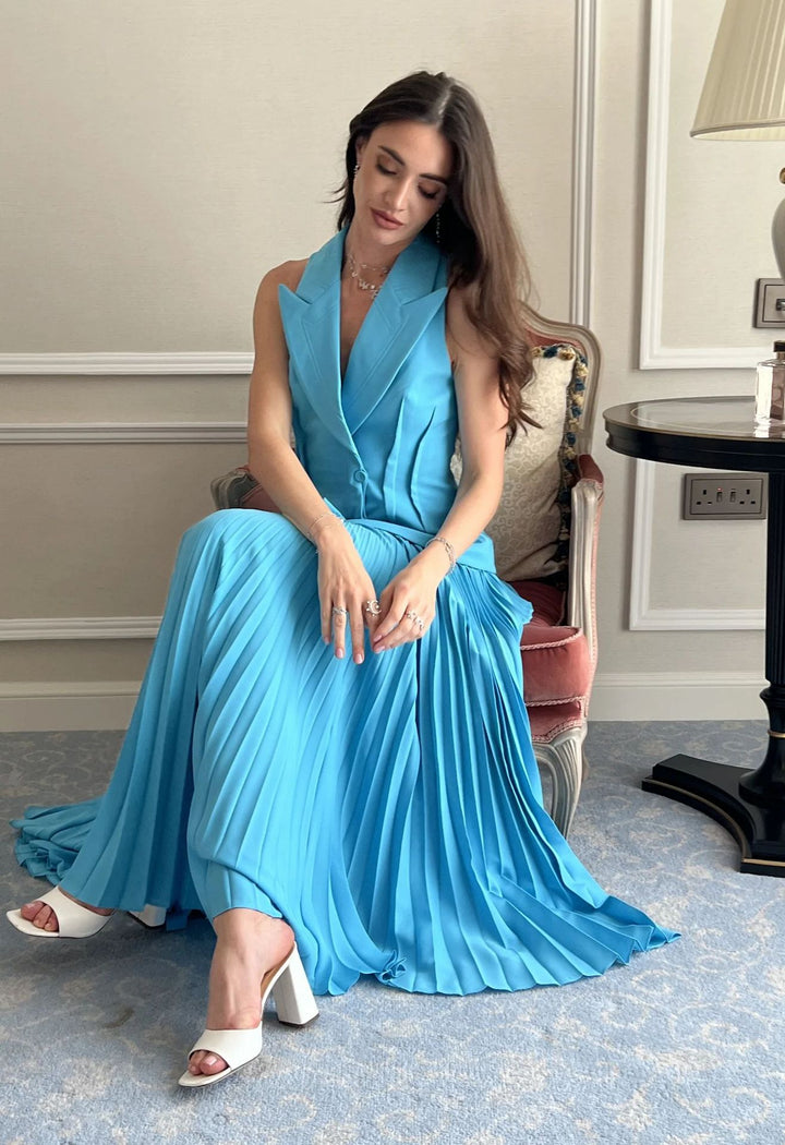 Damen eleganter Plisseerock mit taillierter Passform Aliams