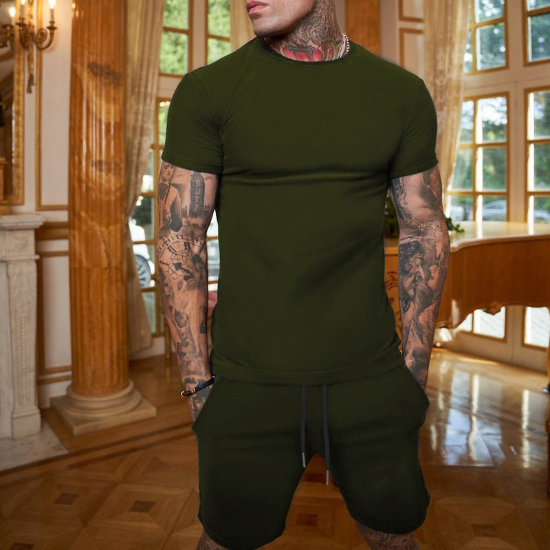 Herren sportliches T-Shirt und Shorts Set Aliams