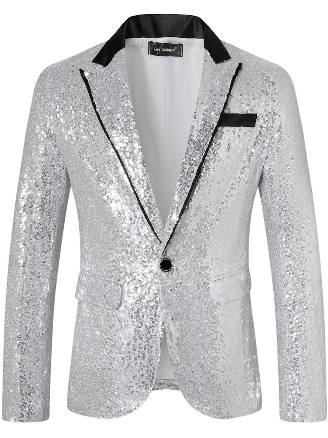 Herren Glamouröser Paillettenblazer Aliams