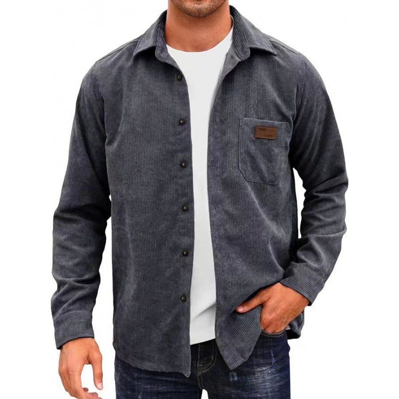 Herren Corduroy Hemdjacke Aliams
