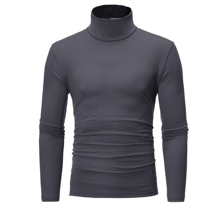Herren eleganter Rollkragenpullover aus bequemen Stretchmaterial Aliams