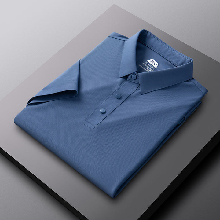 Herren atmungsaktives Poloshirt mit strukturiertem Gewebe Aliams