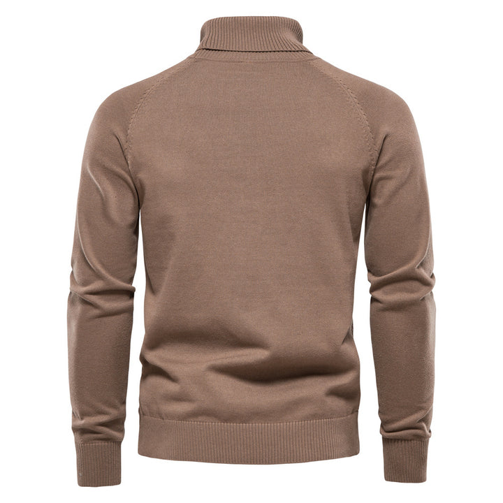 Herren Rollkragenpullover mit strukturiertem Muster Aliams